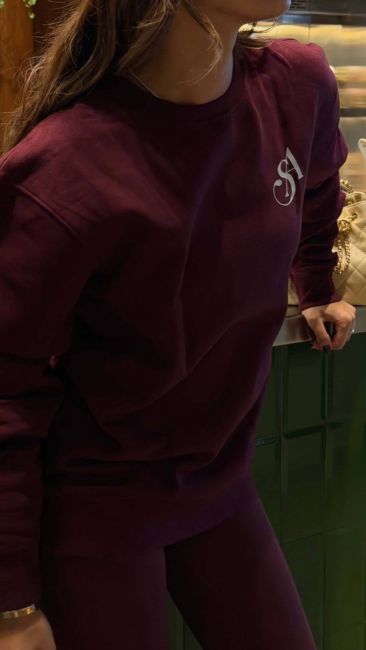 Burgundy SA sweater